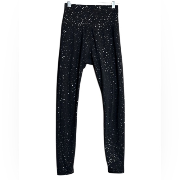 Born Primitive Pants - Born Primitive Synergy Legging in Black with Gold Speckled Print